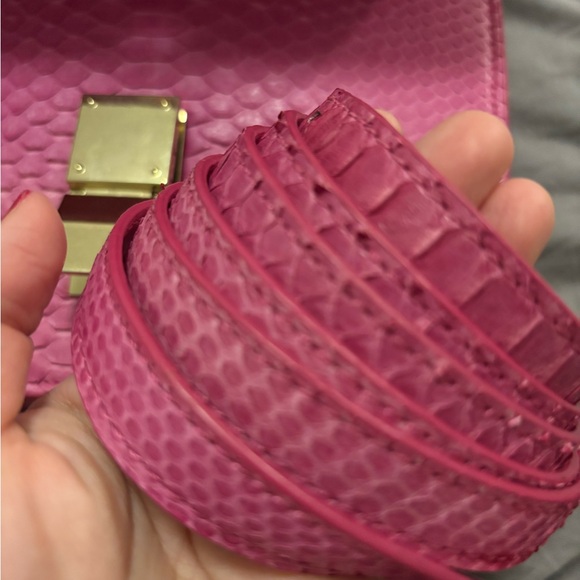 Celine Pink Python leather Box Bag - Picture 9 of 15